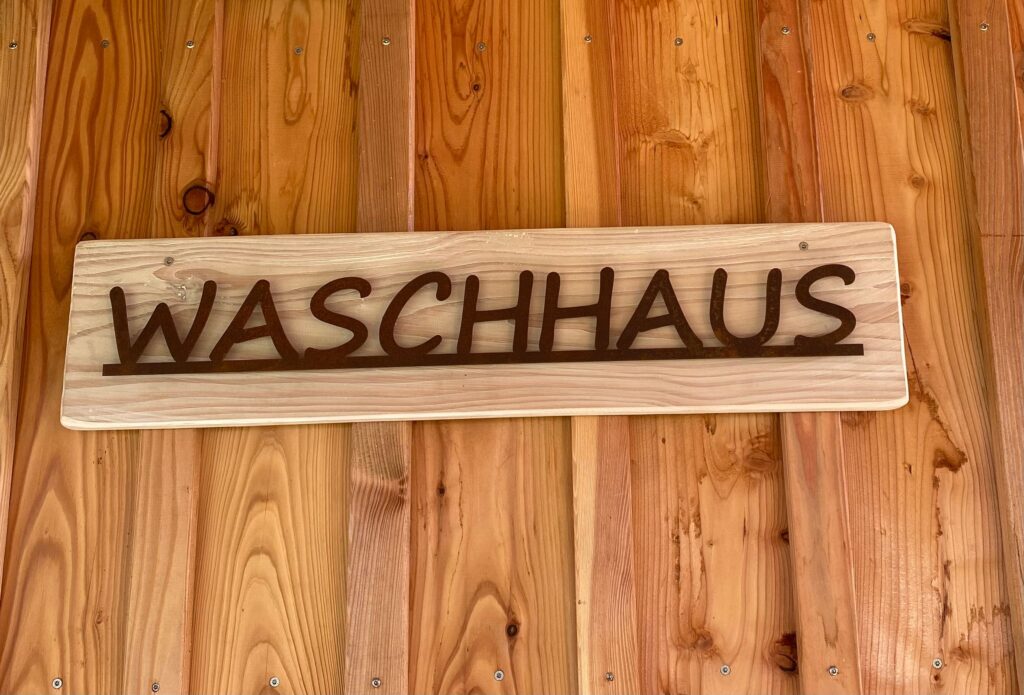 Schild Waschhaus